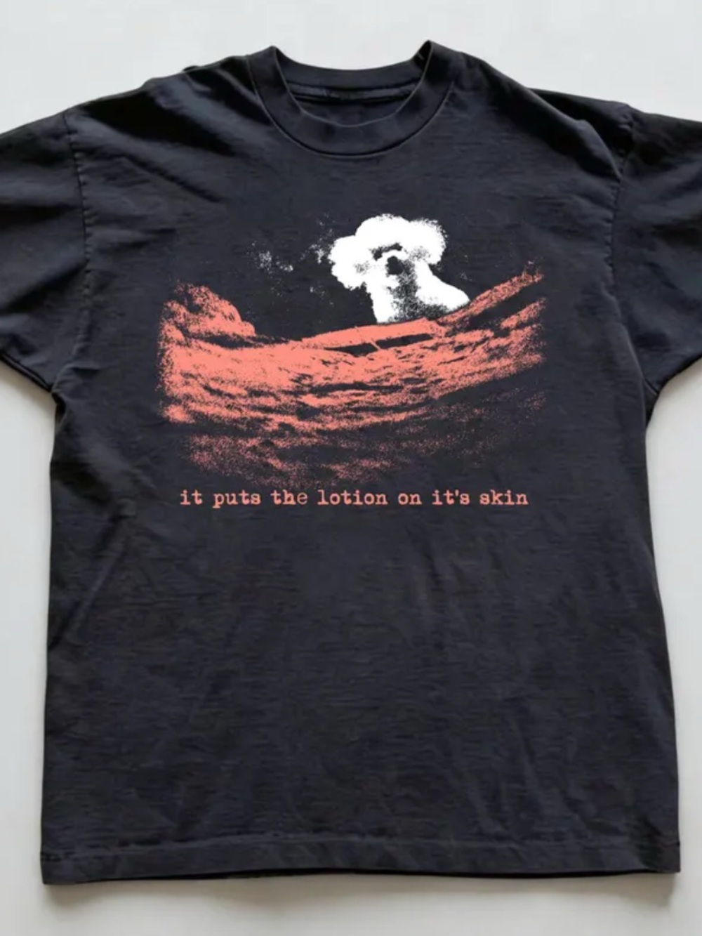 Gildan Black Short Sleeve Tee with Coral Graphic